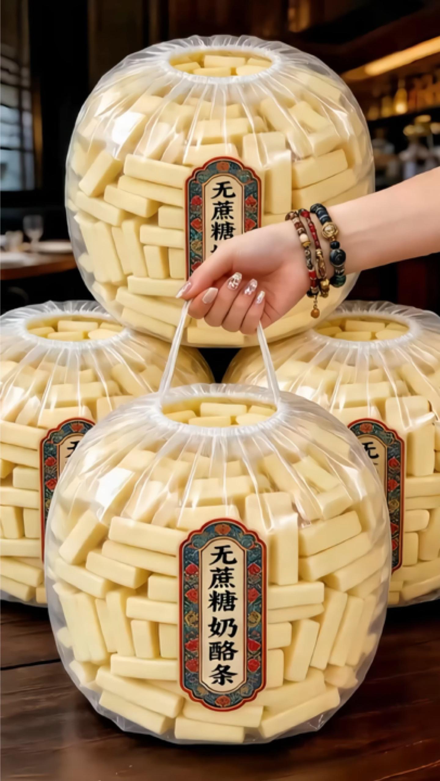 内蒙古特产奶酪条来啦！奶香浓郁口感软糯，大人小孩都爱吃，日常解馋超合适～