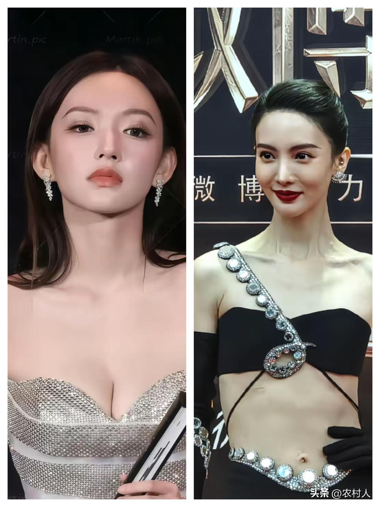 程潇这身材也太丰满了，金晨低头看了看直接无语了。两个人直接没法比，身材根本不是一