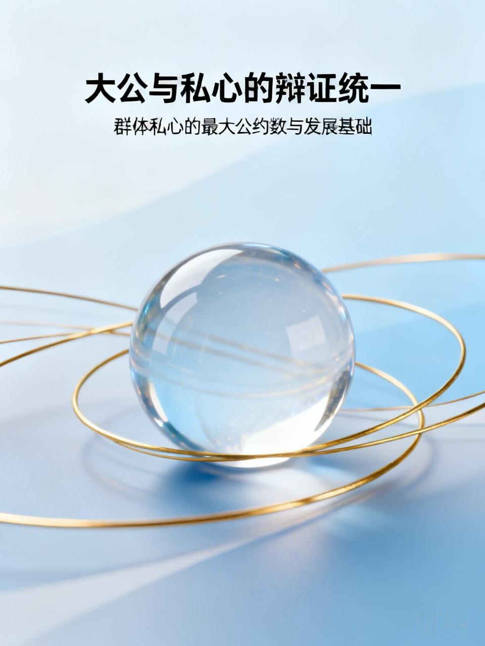 所谓大公是群体私心目前的共同理想，或称为群体私心的最大公约数，而私心的分化、活跃