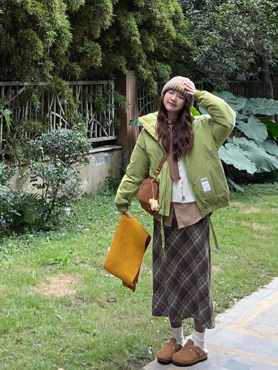 🥑秋冬保暖实用不露腿~羽绒服➕毛呢裙好好看