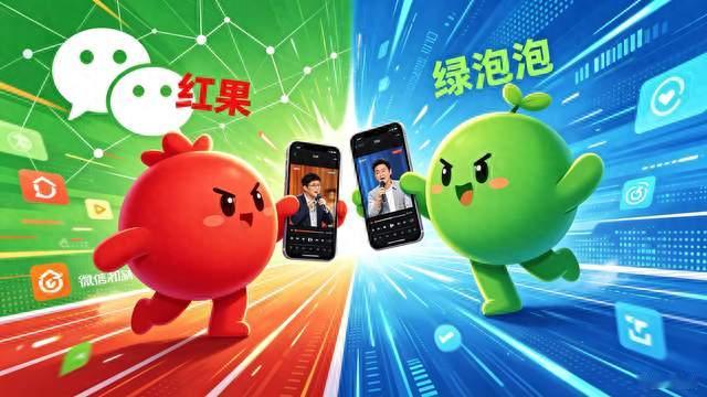 “红果”遇“绿泡泡”：短剧赛道再添新玩家，童年梗引爆网络