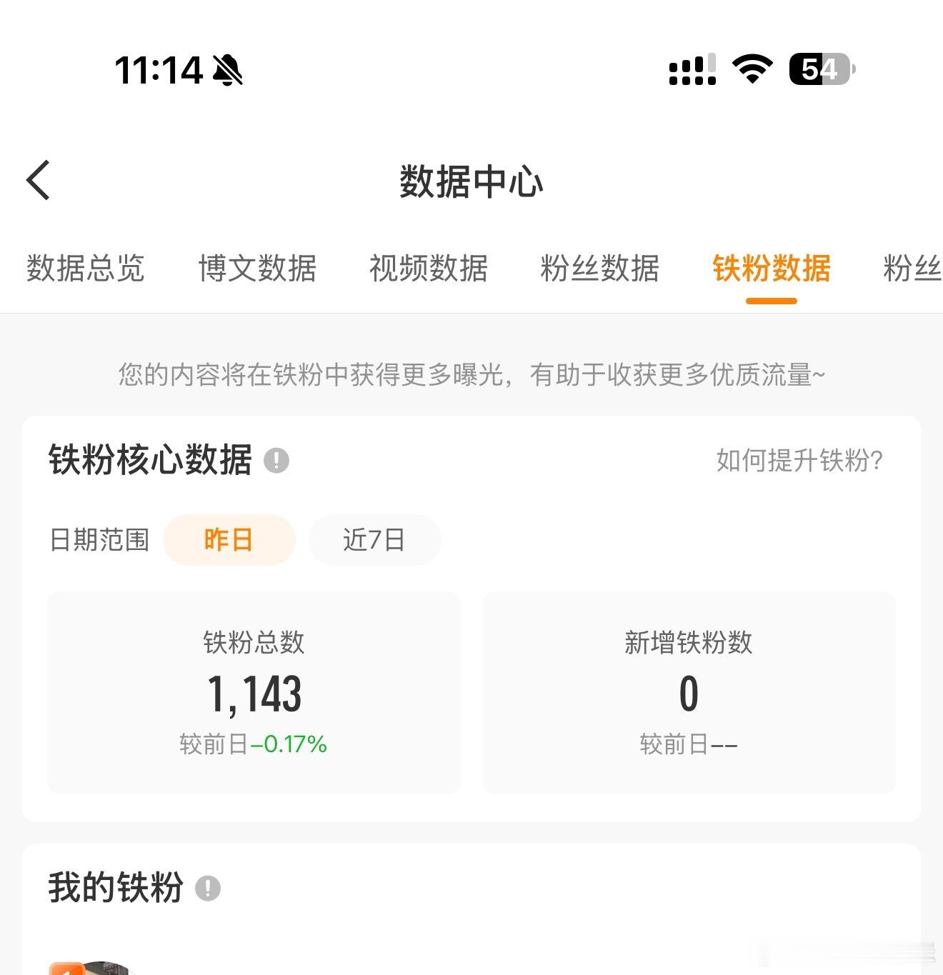 诶其实我的铁粉一直都够的就是阅读量不够