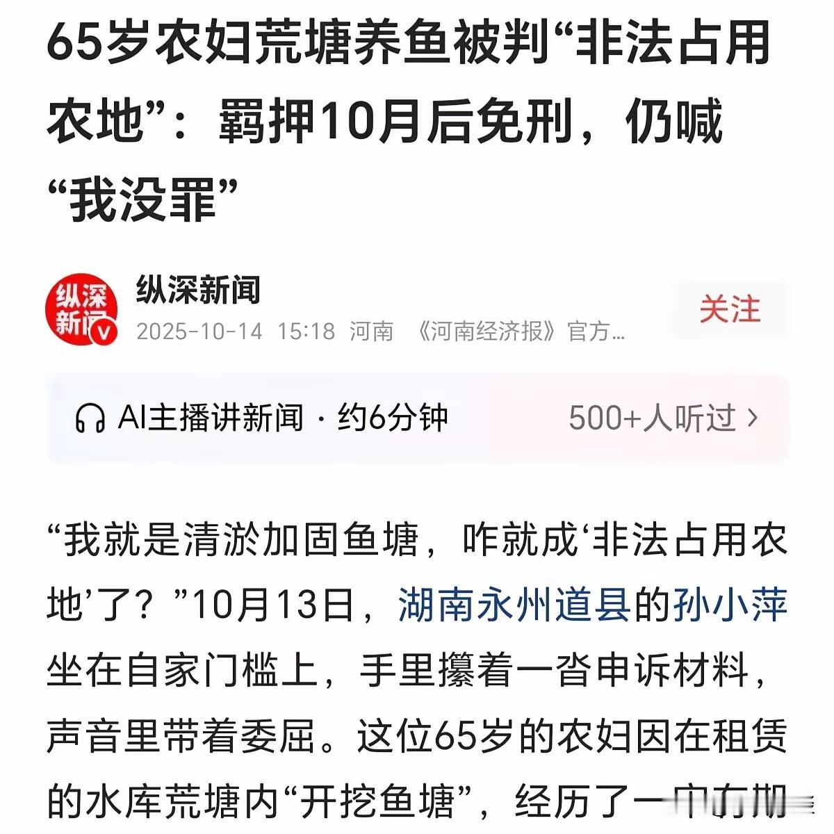孙姐的故事是一个极具代表性的典型，反映了农村土地管理、法律执行与实际用途之间复杂