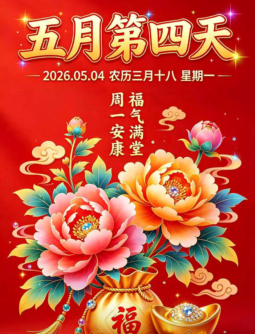 🌺☘️2026./5.4.周一初夏问安🌺

☘️☀️孟夏和风拂人间，晴暖光照