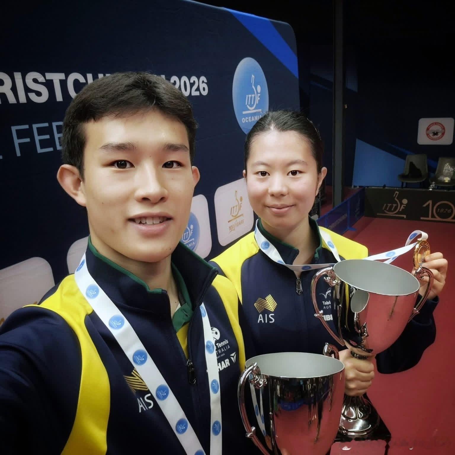 🇦🇺刘杨子和卢伟在新西兰夺得ITTF–大洋洲杯单打冠军凭借这一成绩，他们也成