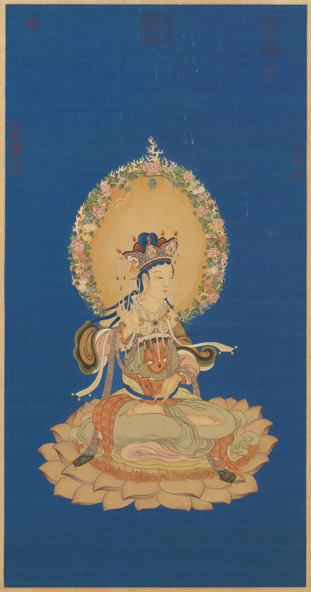 莲座文殊像·大士像 ​​​