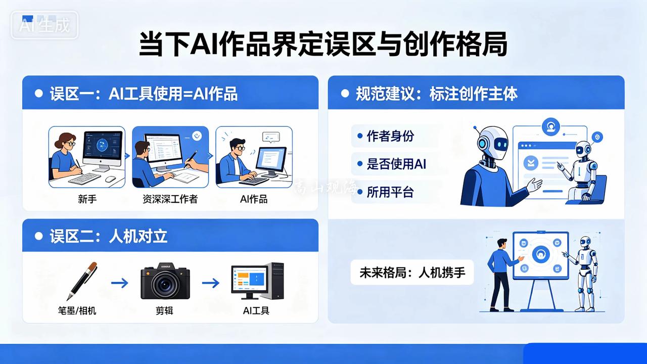 聊聊当下AI作品的界定误区
如今已然迈入AI时代，人人都能借助AI创作小说、视频