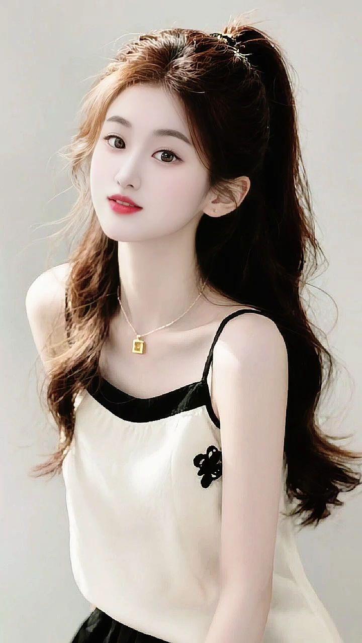 清纯甜美 温柔风 吊带背心 可爱 元气少女