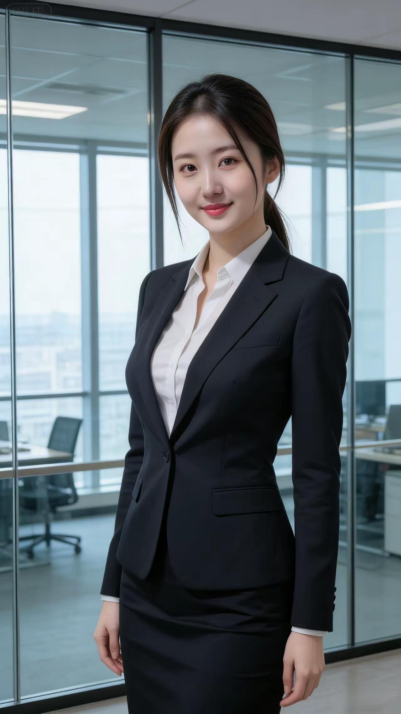 职场精英风范，自信满满，微笑面对每一天！