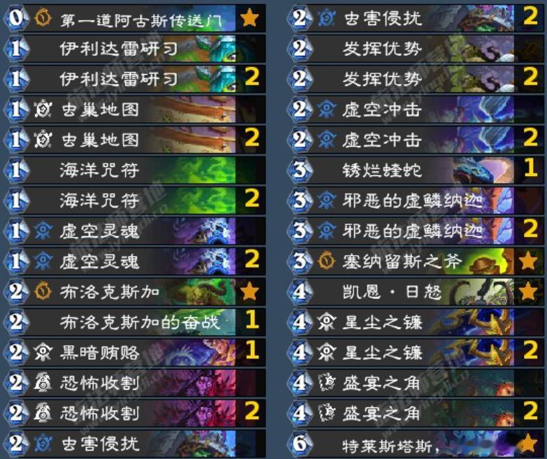 炉石传说 亡语灵魂瞎现在热度很高，胜率高的构筑都带上了针对牌，下面两套胜率都超过