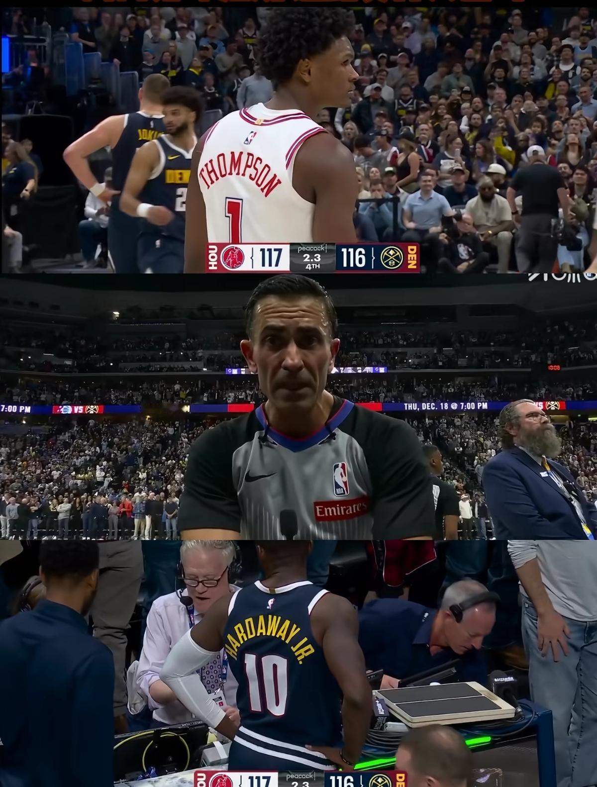 火箭关键时刻总吃哑巴亏？
官方报告揭露7场黑哨，判罚率飙升12%。
本赛季裁判报