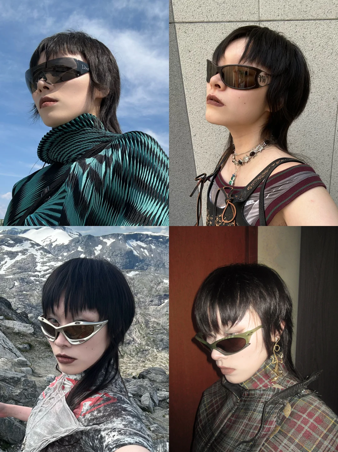 懒得化妆的时候需要美丽墨镜🕶️