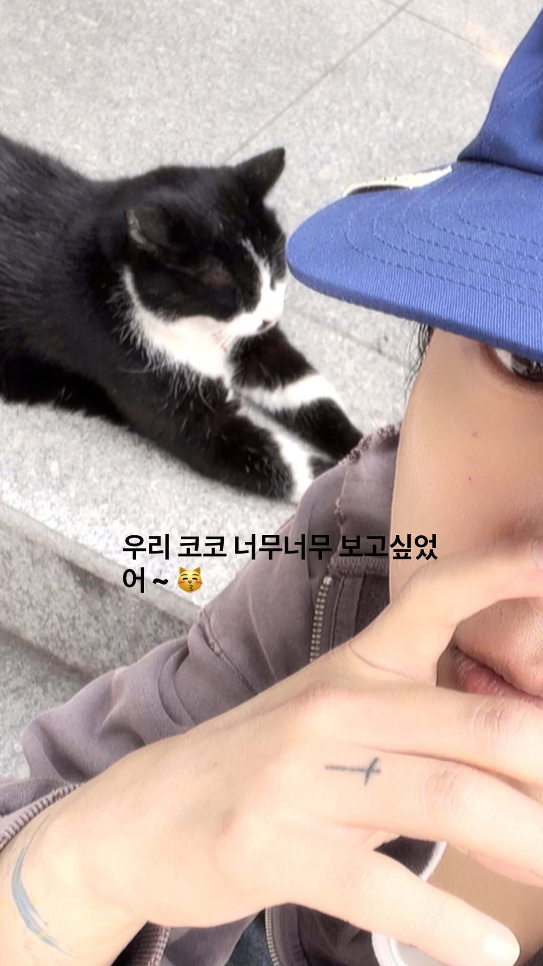 “CB百蓝_。260618金钟云 ins story更新：太想太想我们Coco了