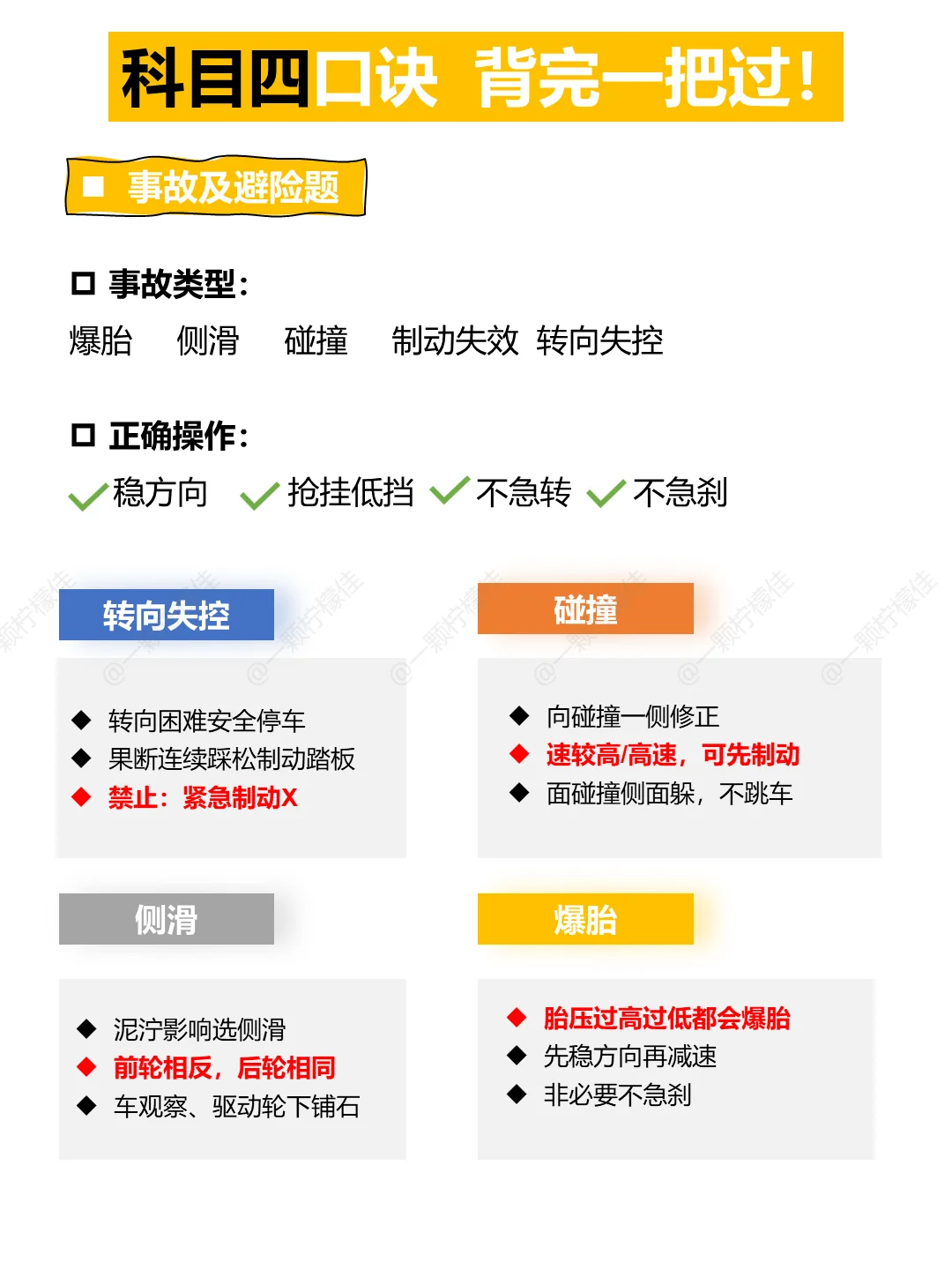 别考前焦虑了❗2小时搞定科目四真的很简单