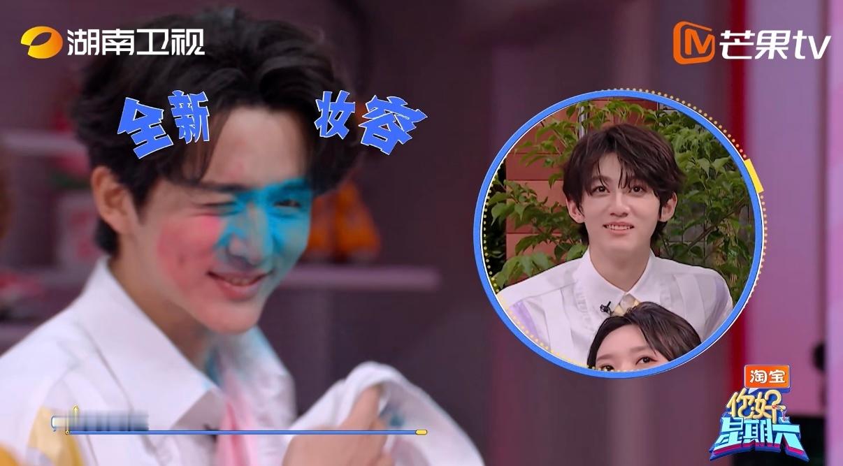 张新成一眼幻视阿凡达谁懂啊，张新成好六造型一眼幻视阿凡达，脸上又是蓝色又是红色的