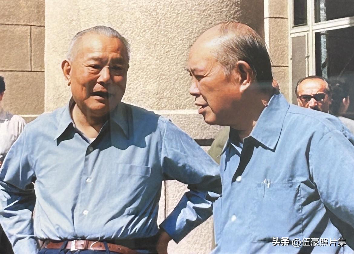 1982年9月，李先念与姚依林在一起。此时李先念已是政治局常委、国务院副总理（分