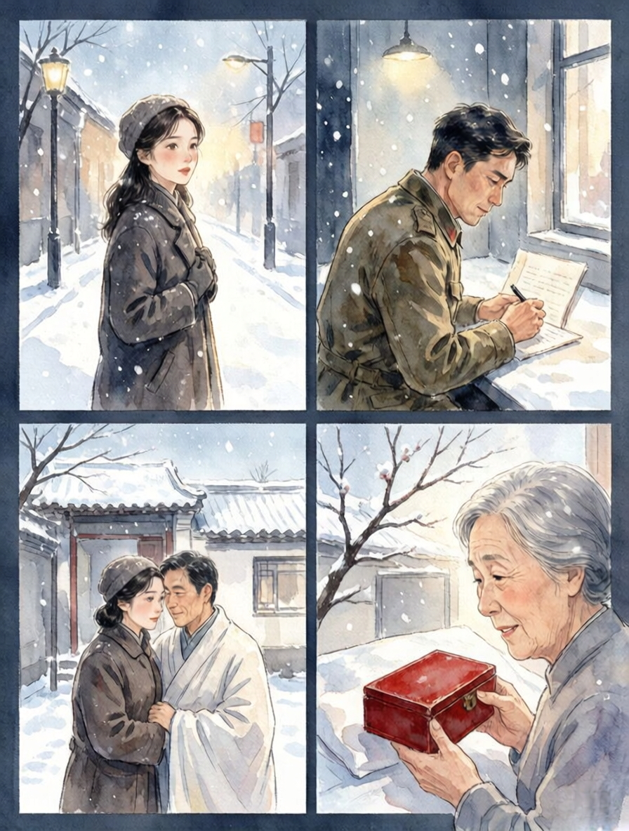 微小说大赛 ‖烟火剧场 雪落无声，一生只够爱一人第一章：那年大雪，红伞如血194