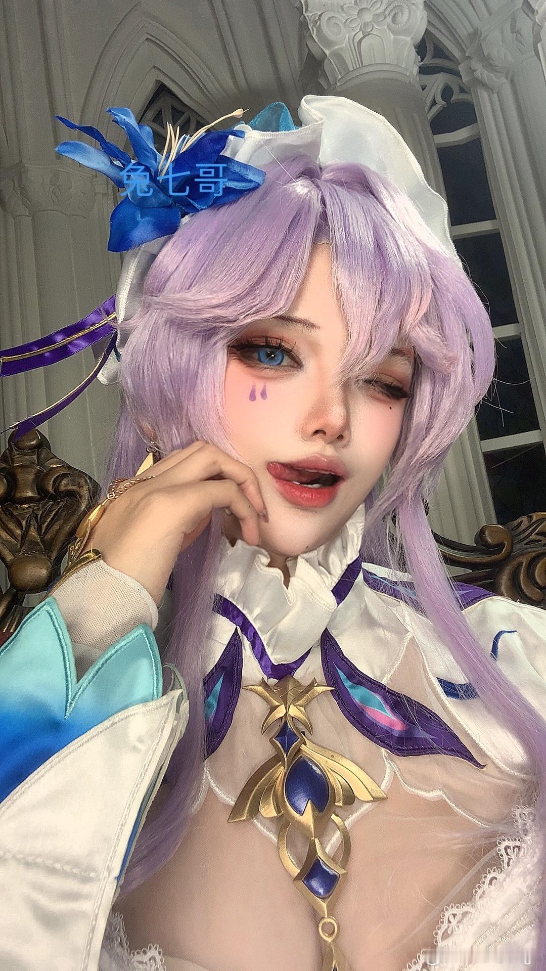 游戏二创游戏同人鸣潮坎特雷拉cosplay 如此美味 ​​​