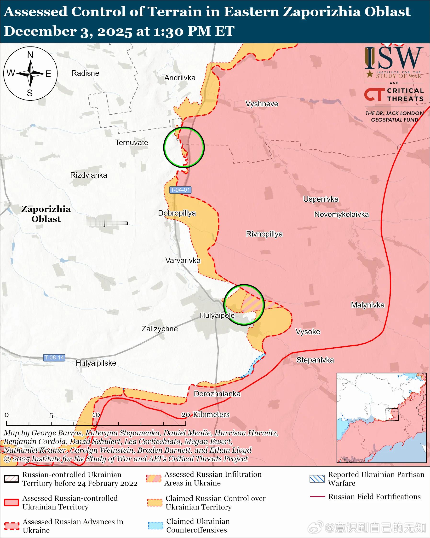 南方轴心俄军目标：守住前线阵地，确保后方免受乌克兰军队袭击，并推进至扎波罗热市的