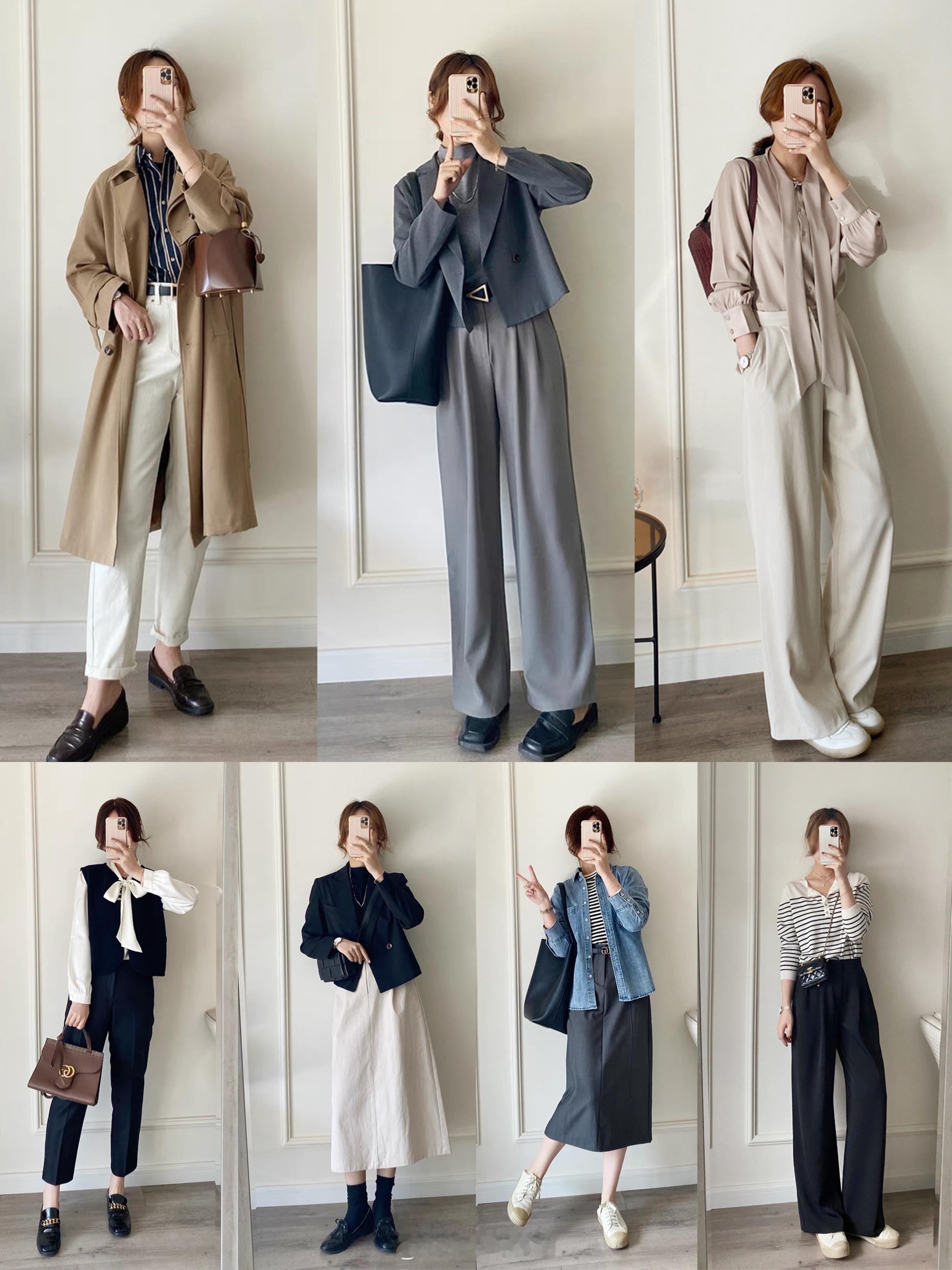 #时尚穿搭# 春季一周穿搭💼上班穿什么早安！☀️又到周一啦！用一周穿搭开启元气
