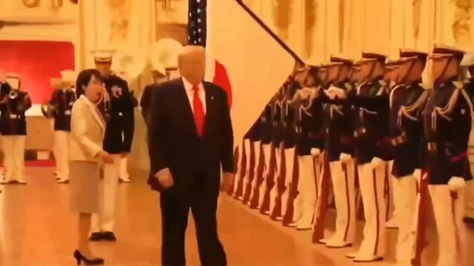 这就是日本在美国的地位！
 
10月27日，美国总统特朗普的日本之行正式开始，而