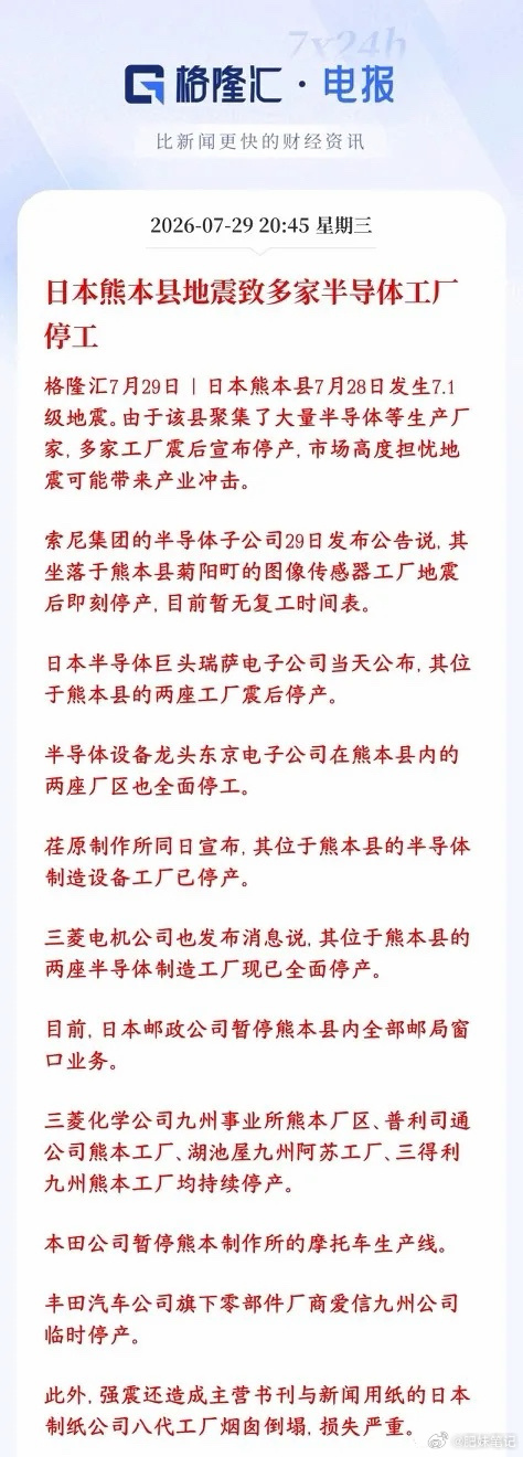 半导体板块重大利好消息 