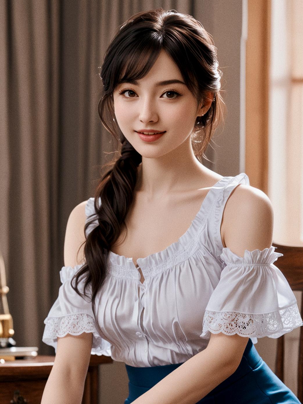 美女壁纸。嘿咻～今天也要做你的小甜心哦，用温柔的目光照亮你的心房💖
