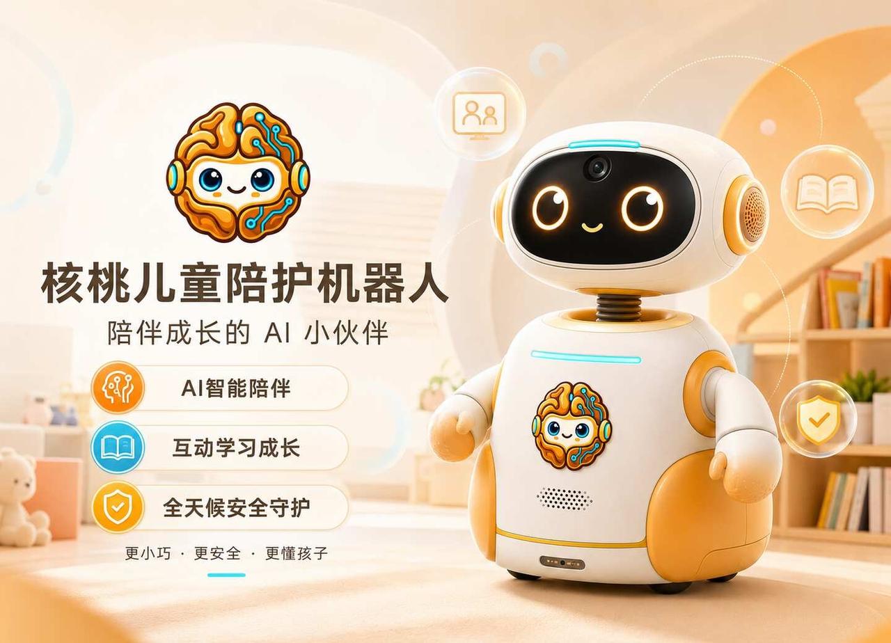 小核桃H1型机器人概念设计
具身智能 机器人 人工智能发展 智能机器人 AI人工