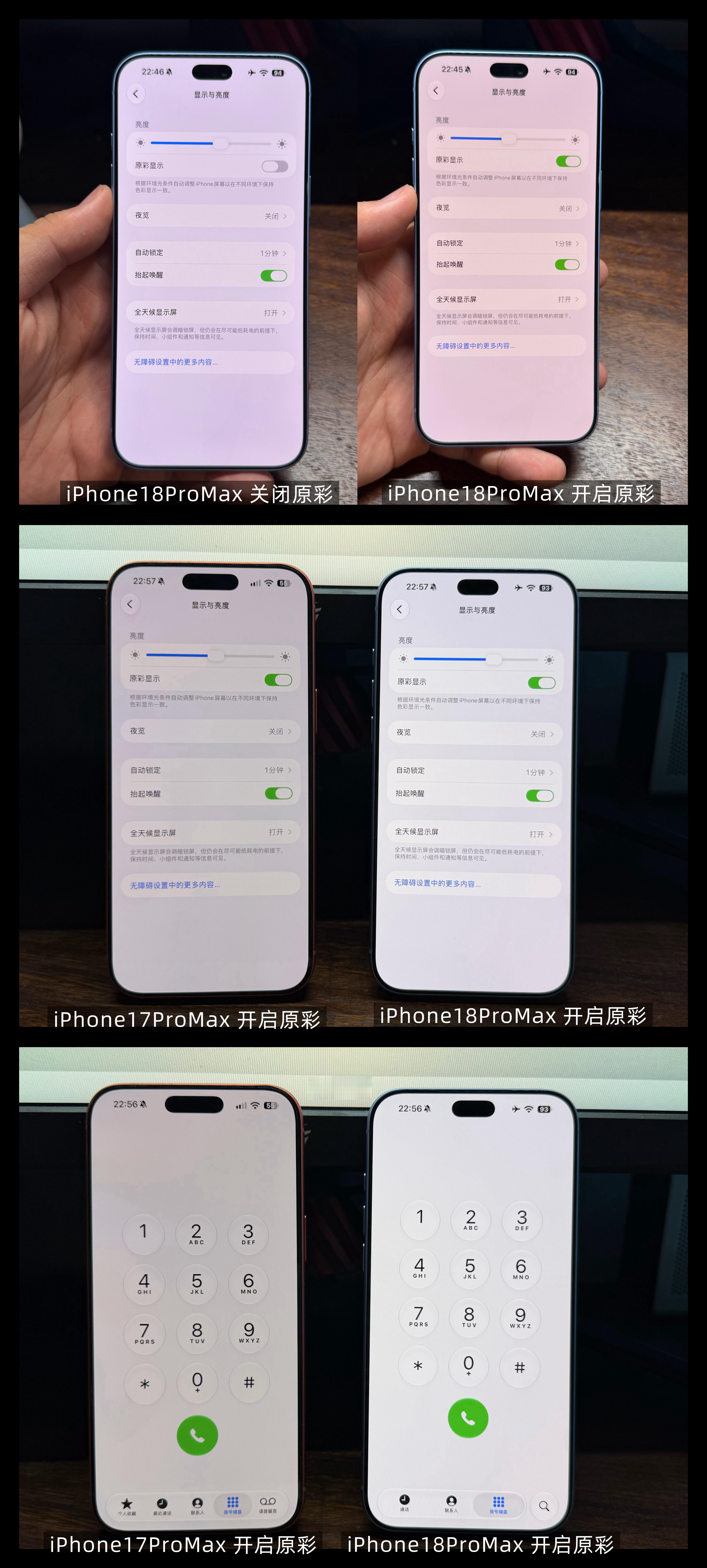 iPhone18Pro系列的屏幕是不是都是冷色系了 ？iPhone 18 Pro
