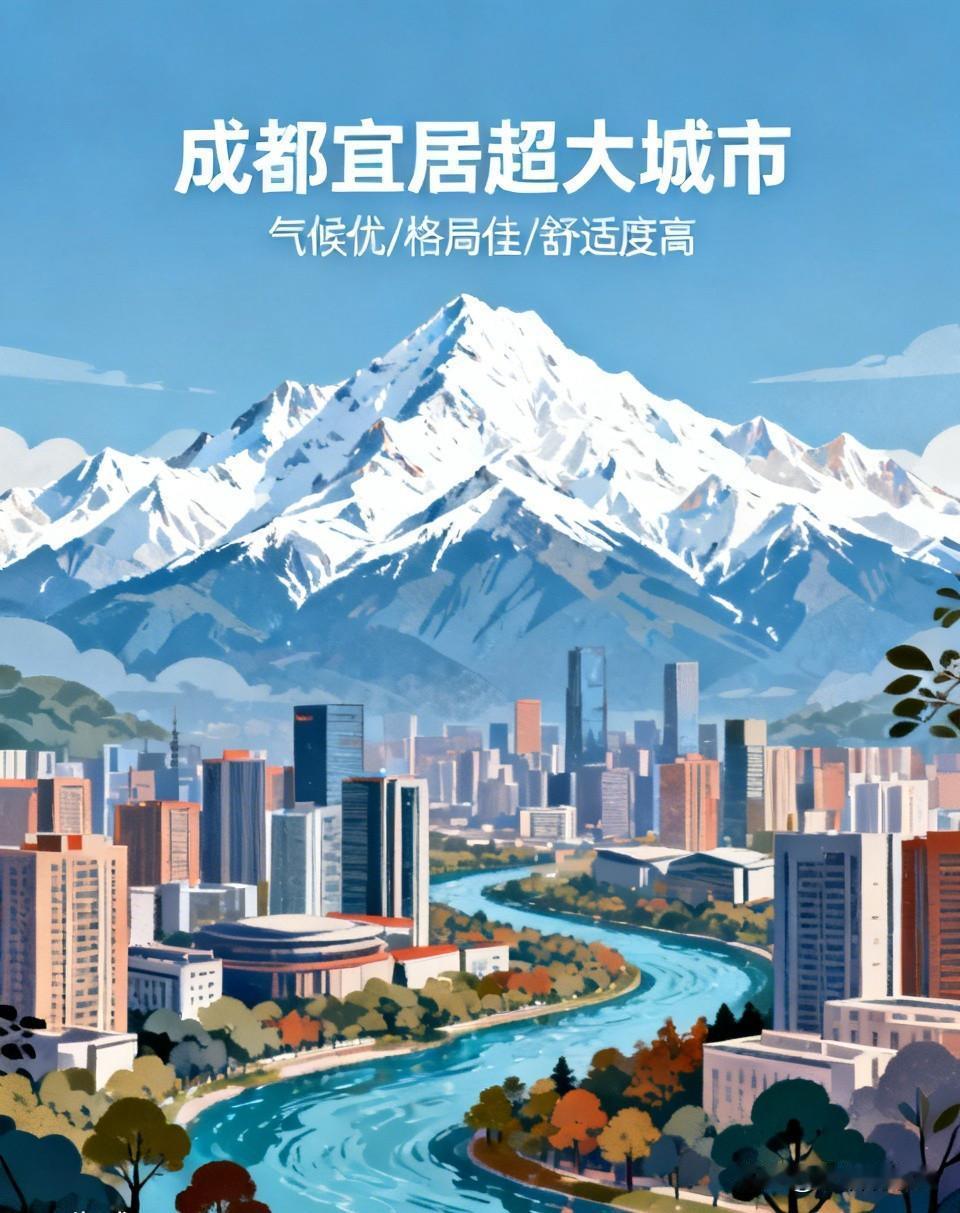 成都真的是宜居超大城市天花板！气候吊打武汉，格局太绝了
 
最近跑了几个大城市，