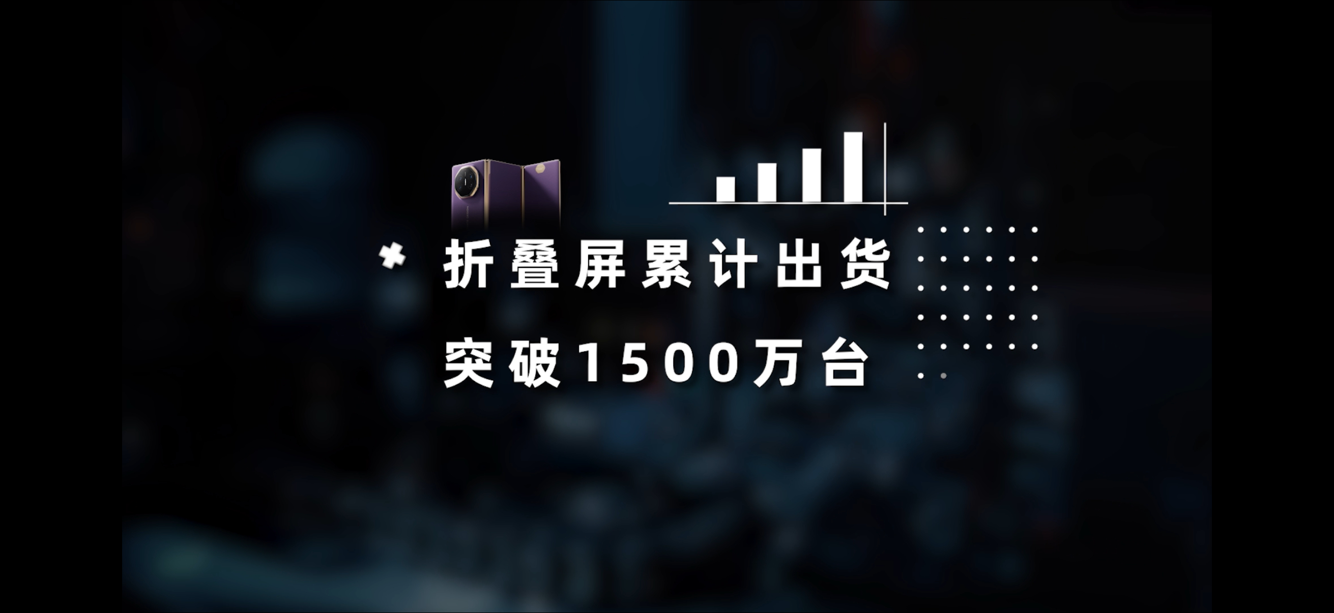 据媒体报道，华为三折叠全球发货量突破100万。作为超高端折叠品类，达成百万级的发