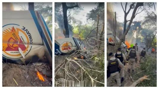 【巴西警用空中国王飞机坠毁致3名警员遇难】北京时间10月10日凌晨，巴西米纳斯吉