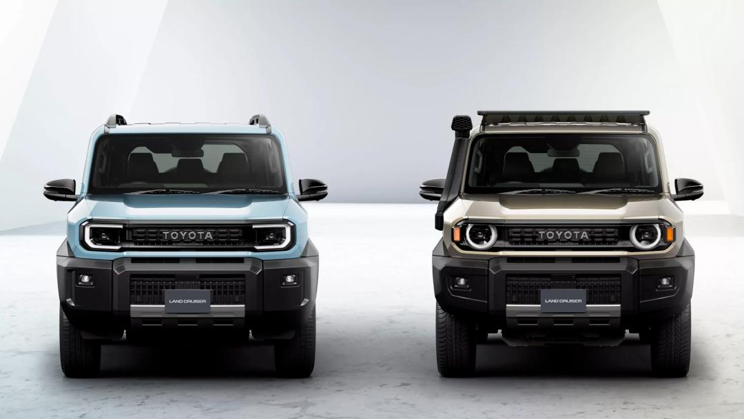 丰田发布全新Land Cruiser FJ！复古方正造型配双前脸设计，2.7L自