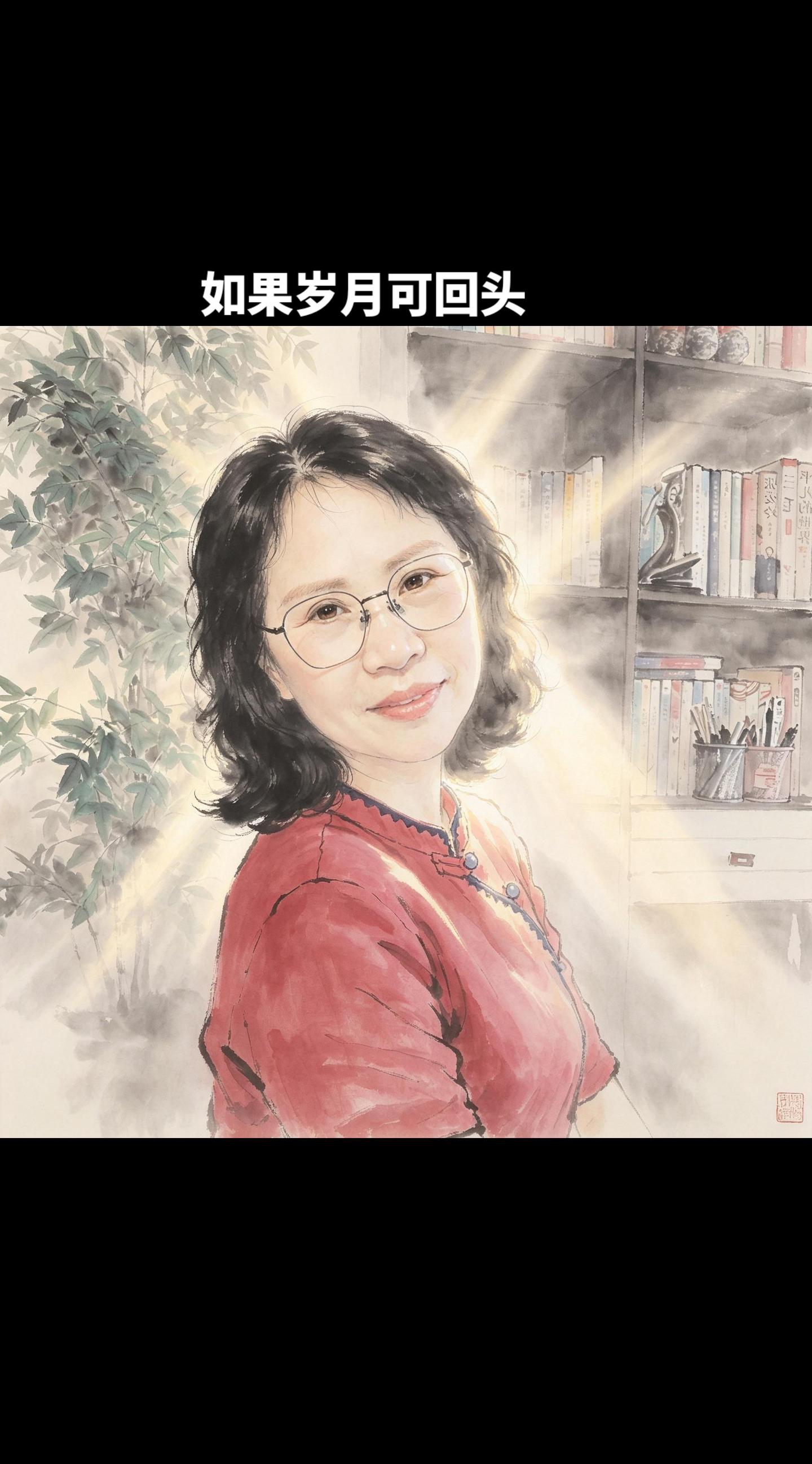 (原创)如果岁月可回头。莫名的被一首歌戳中了心窝。 就像屋檐的雨滴，滴...