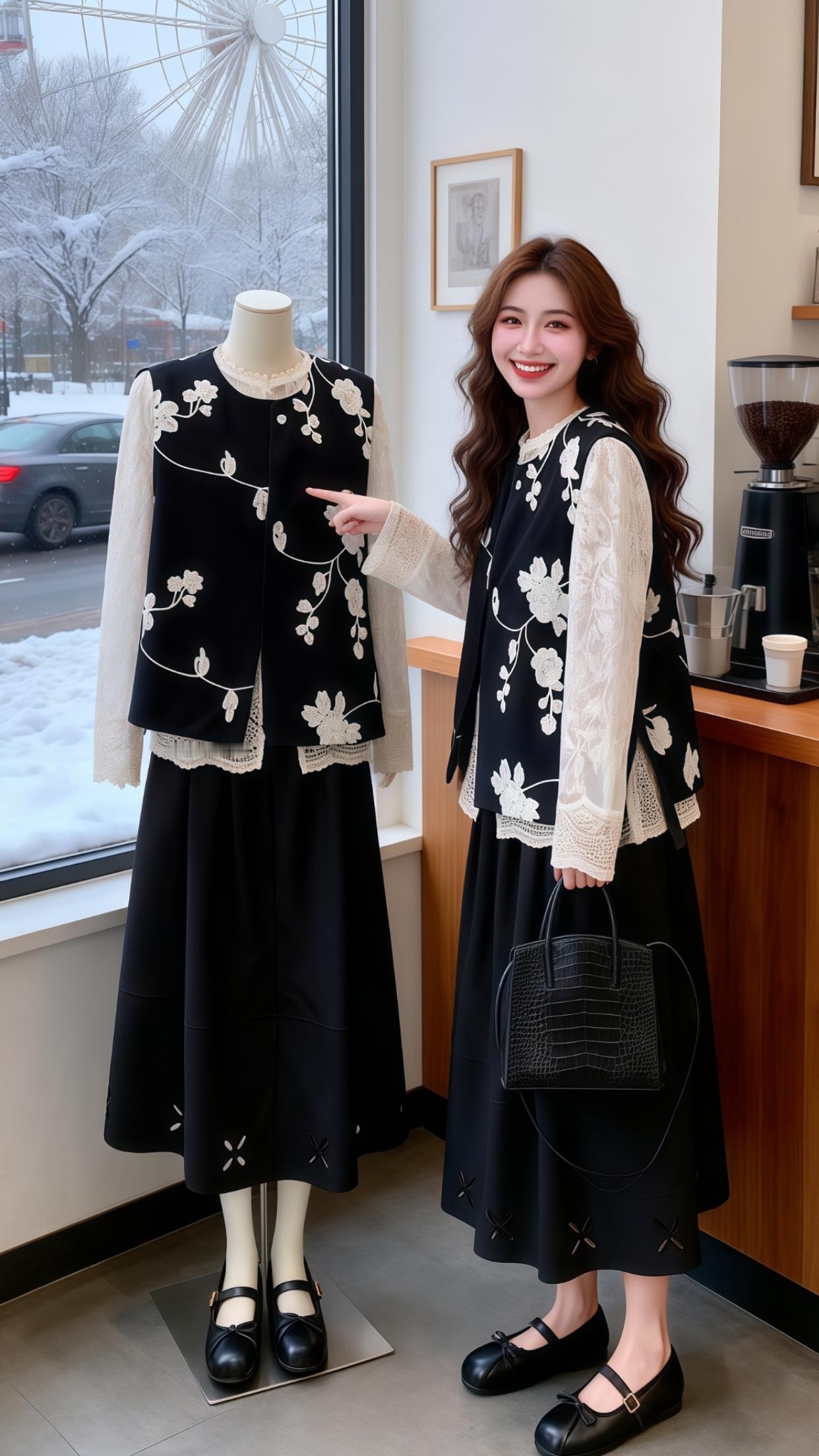 减龄气质 精致穿搭 气质女神穿搭 气质穿搭 复古穿搭