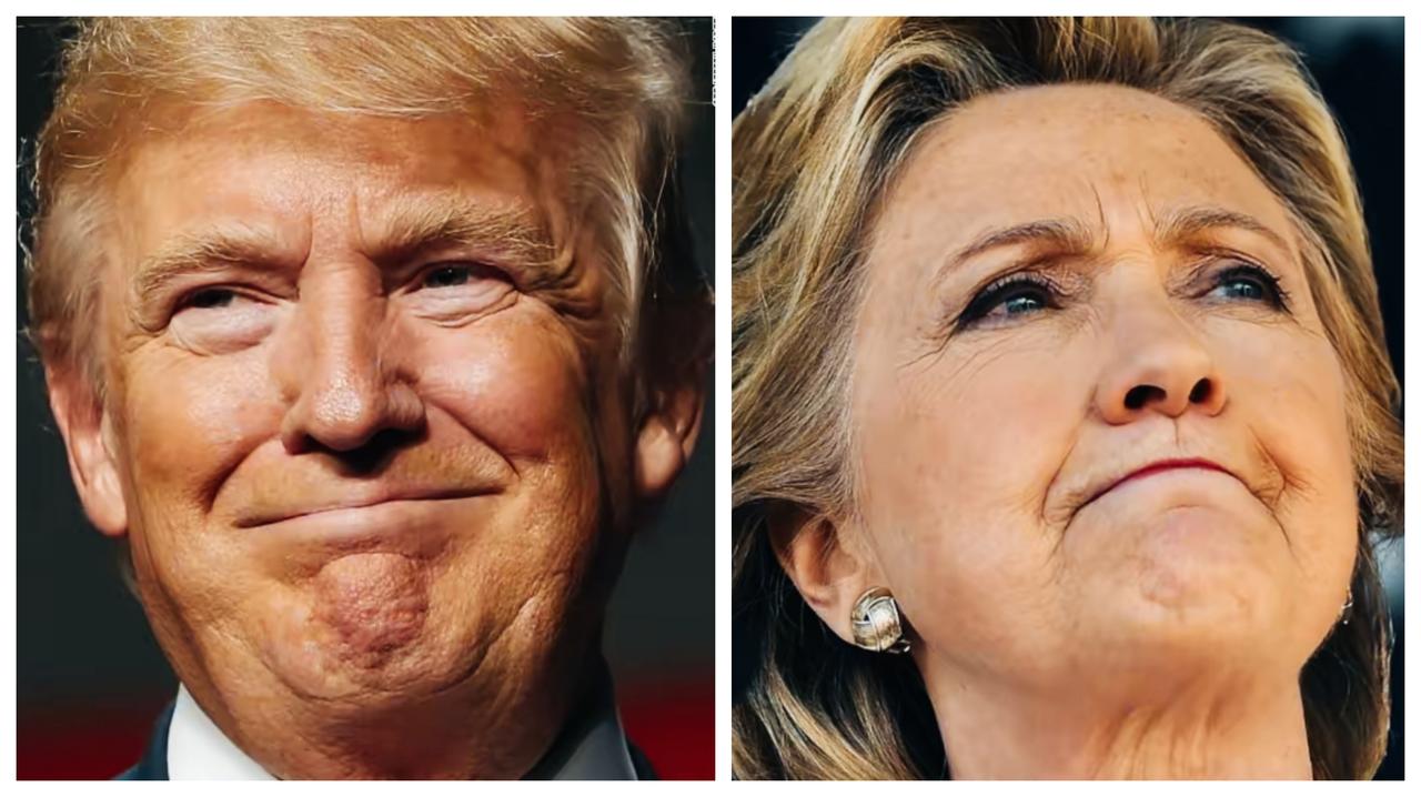 特朗普和希拉里两抿嘴的表情是不是有点事啊？
特朗普和希拉里看似相似的表情，内心深