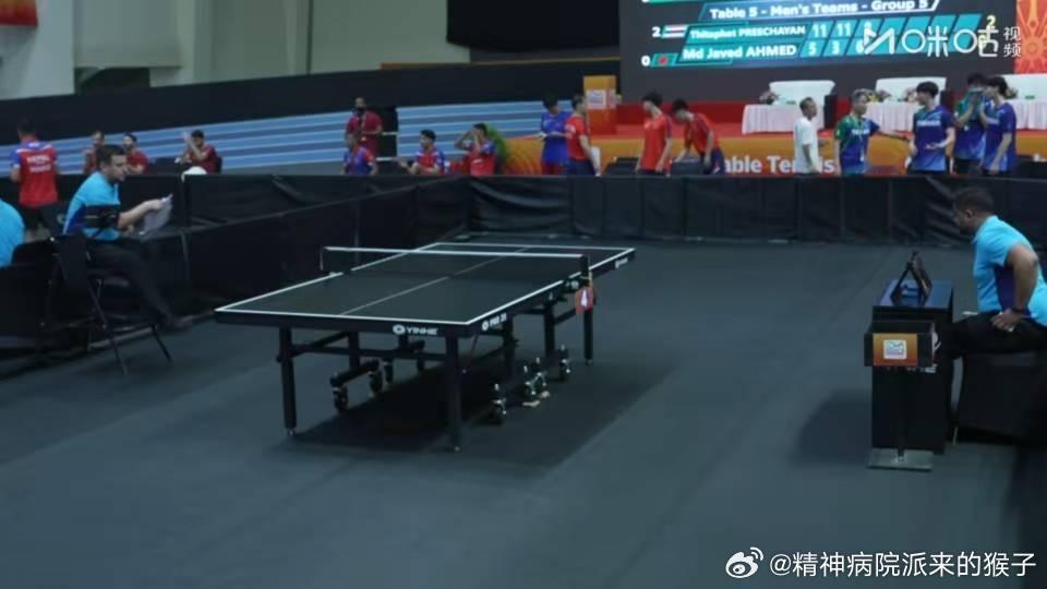 2025年国际乒联印度团体亚锦赛男团小组赛：朝鲜🇰🇵三比零中国澳门🇲🇴李