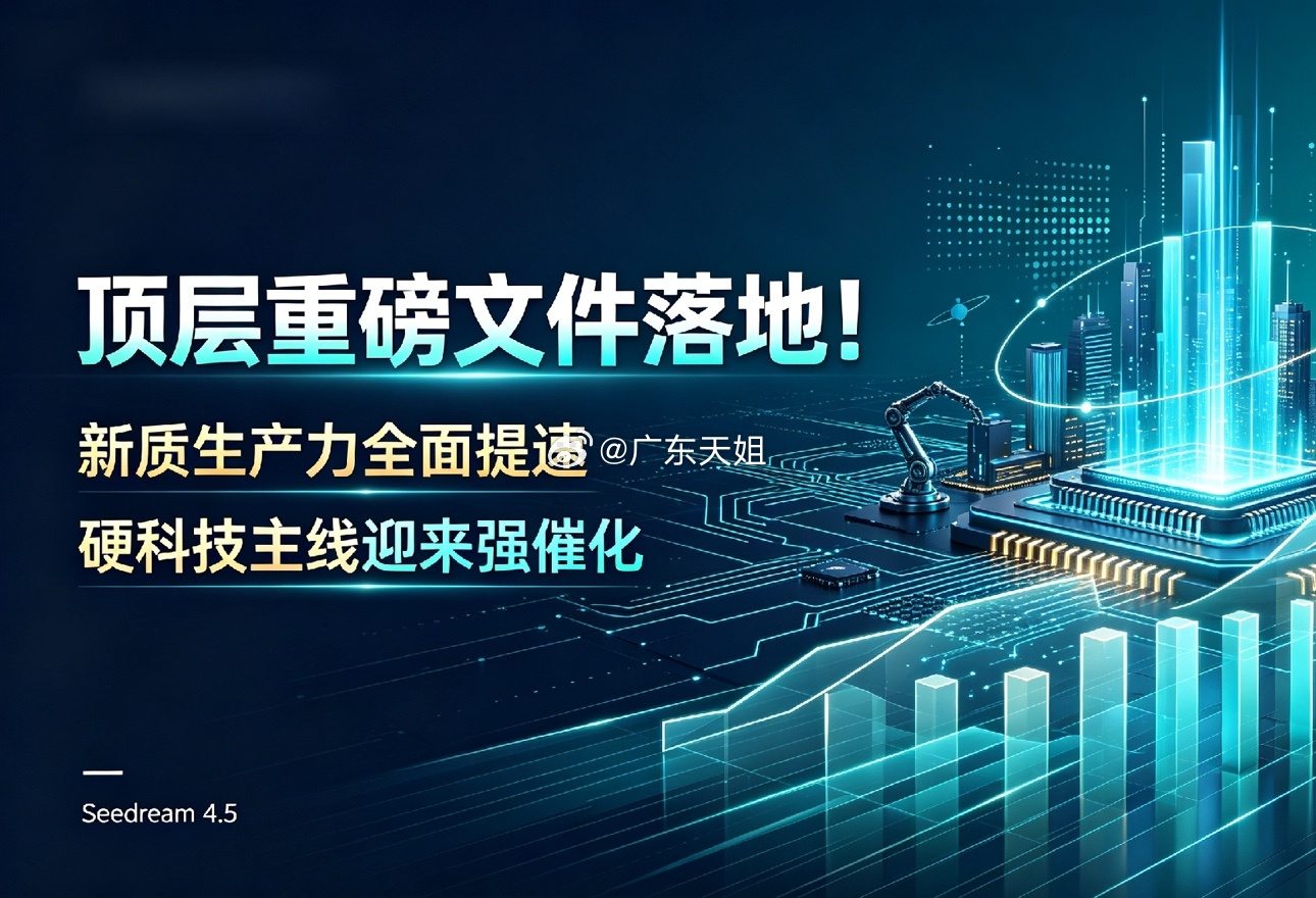 顶层重磅文件落地！新质生产力全面提速，硬科技主线迎来强催化风险提示：本文仅为资讯