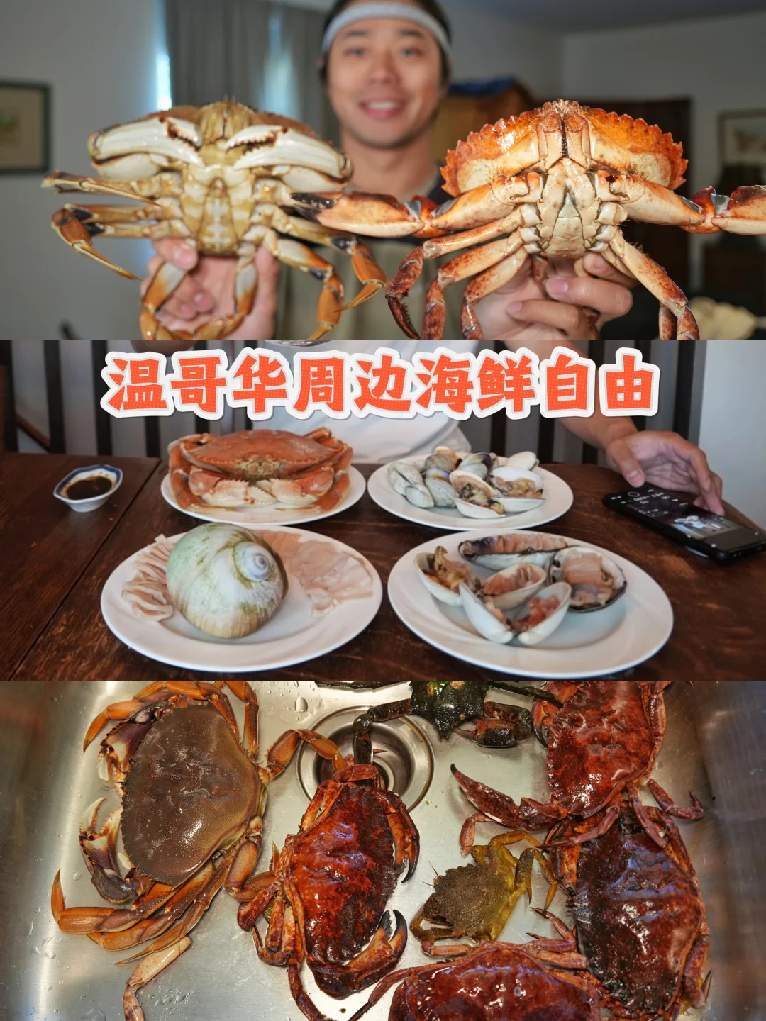 温哥华周边包海鲜自由的！