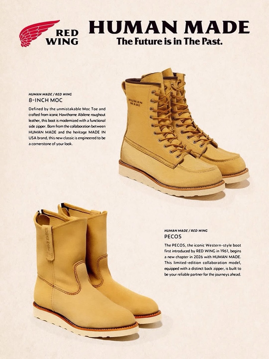 RED WING x HUMAN MADE 