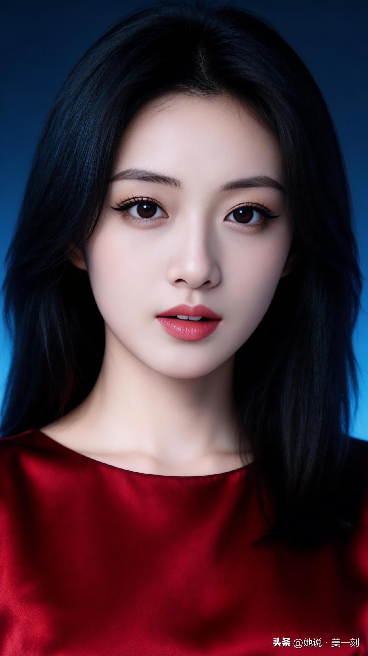 惊艳的冷艳红唇，美到窒息的女神！如何穿搭会具有少女软妹感