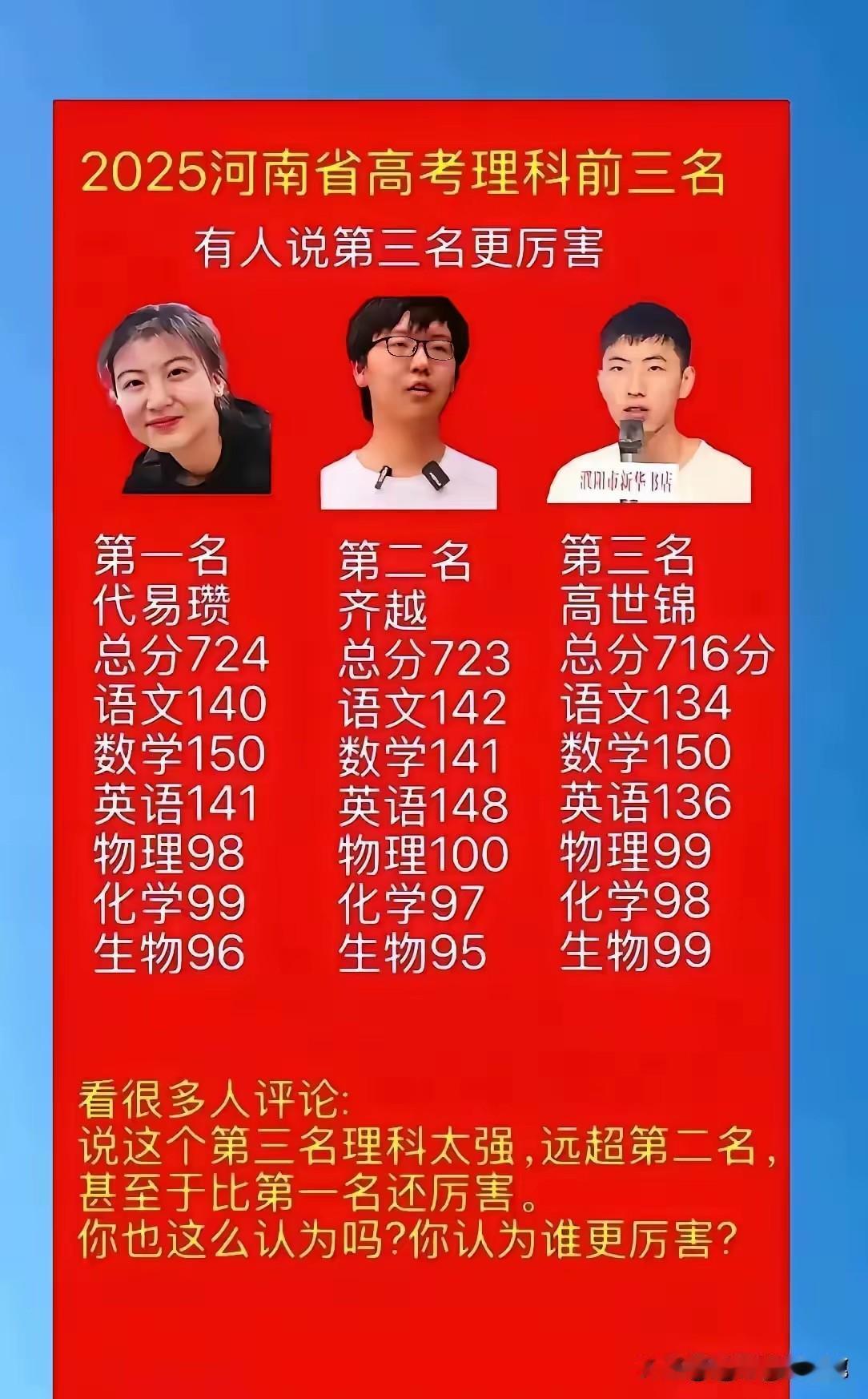 张雪峰老师说：语文成绩在140分以上已经不能用大神来形容了，再看看2025年河南