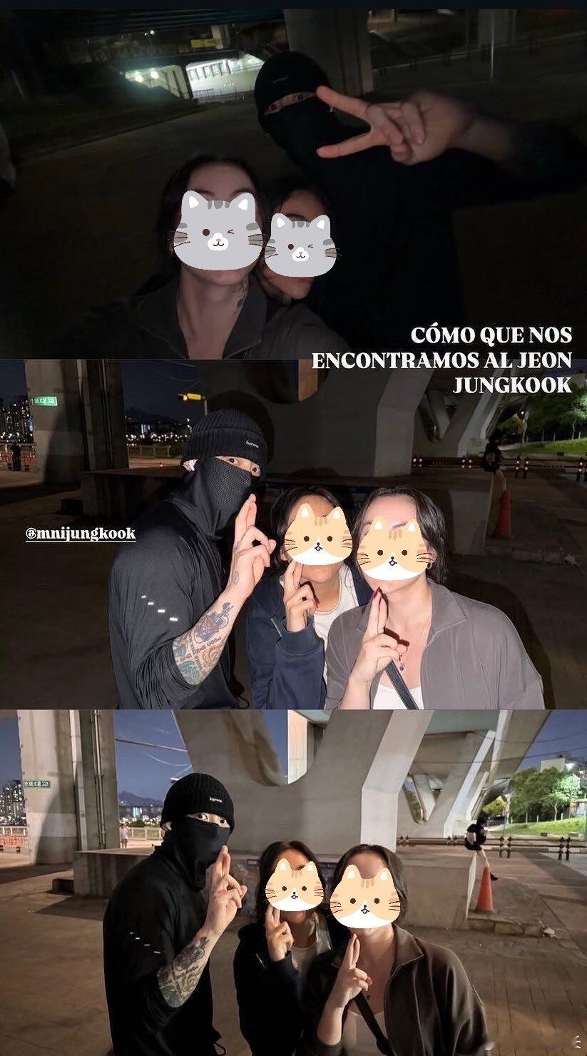 跑步偶遇田柾国别的明星偶遇躲着走，田柾国偶遇主动凑过来自拍，夜跑途中碰到粉丝停下