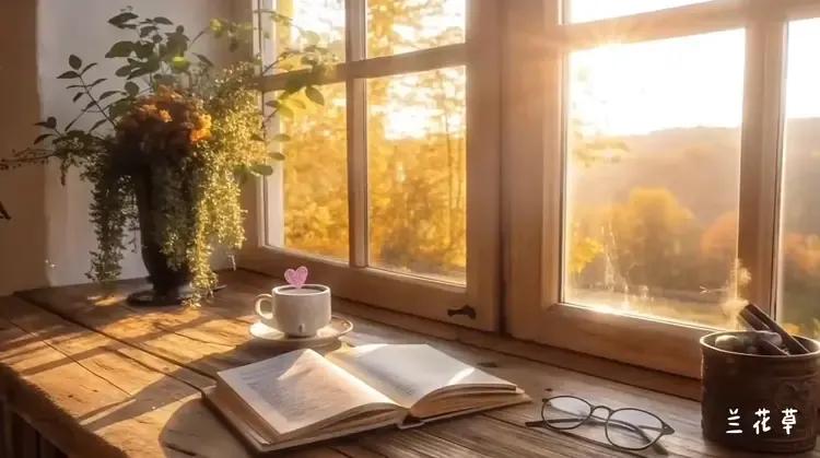 很喜欢这样的读书时光，很喜欢这样的读书氛围。
一张厚厚的原木桌子，一本书，一杯咖