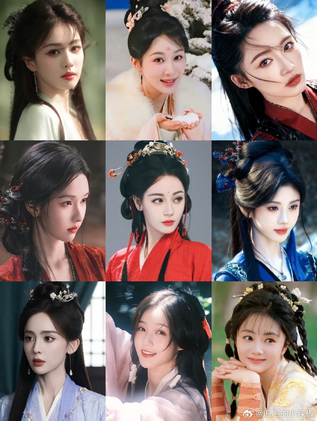 90🌸就没有不漂亮的啊，古装好适配 