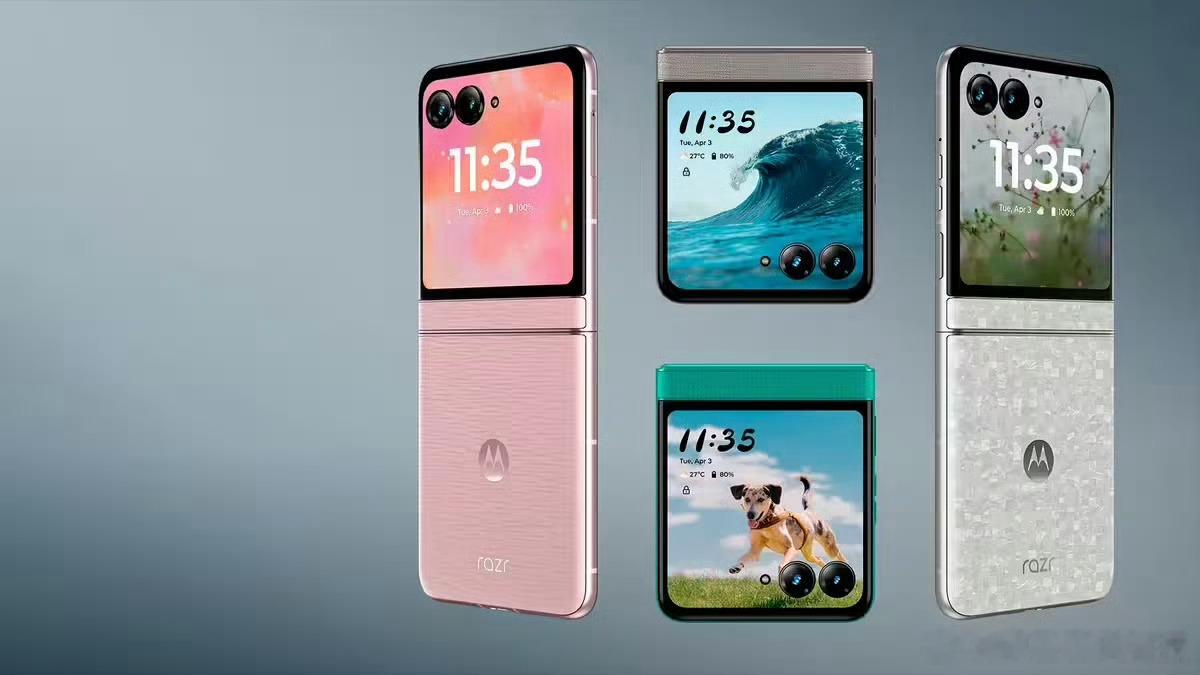 摩托罗拉 Razr 70 折叠屏官方渲染图曝光，赤铁矿色、运动绿、亮白三款新配色