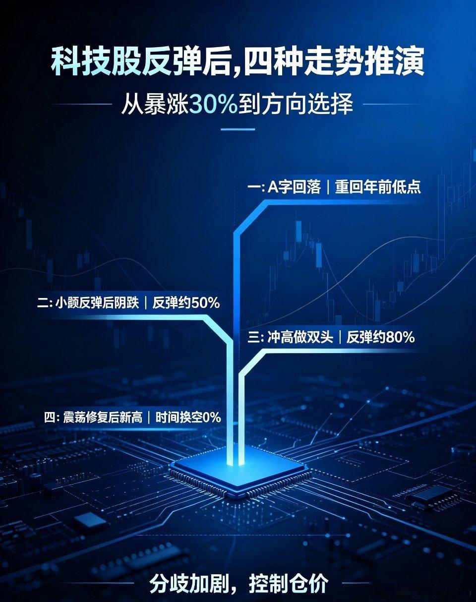 AI硬件科技股反弹收官，后市四种走势全面推演近期AI硬件、半导体、存储算力等抱团