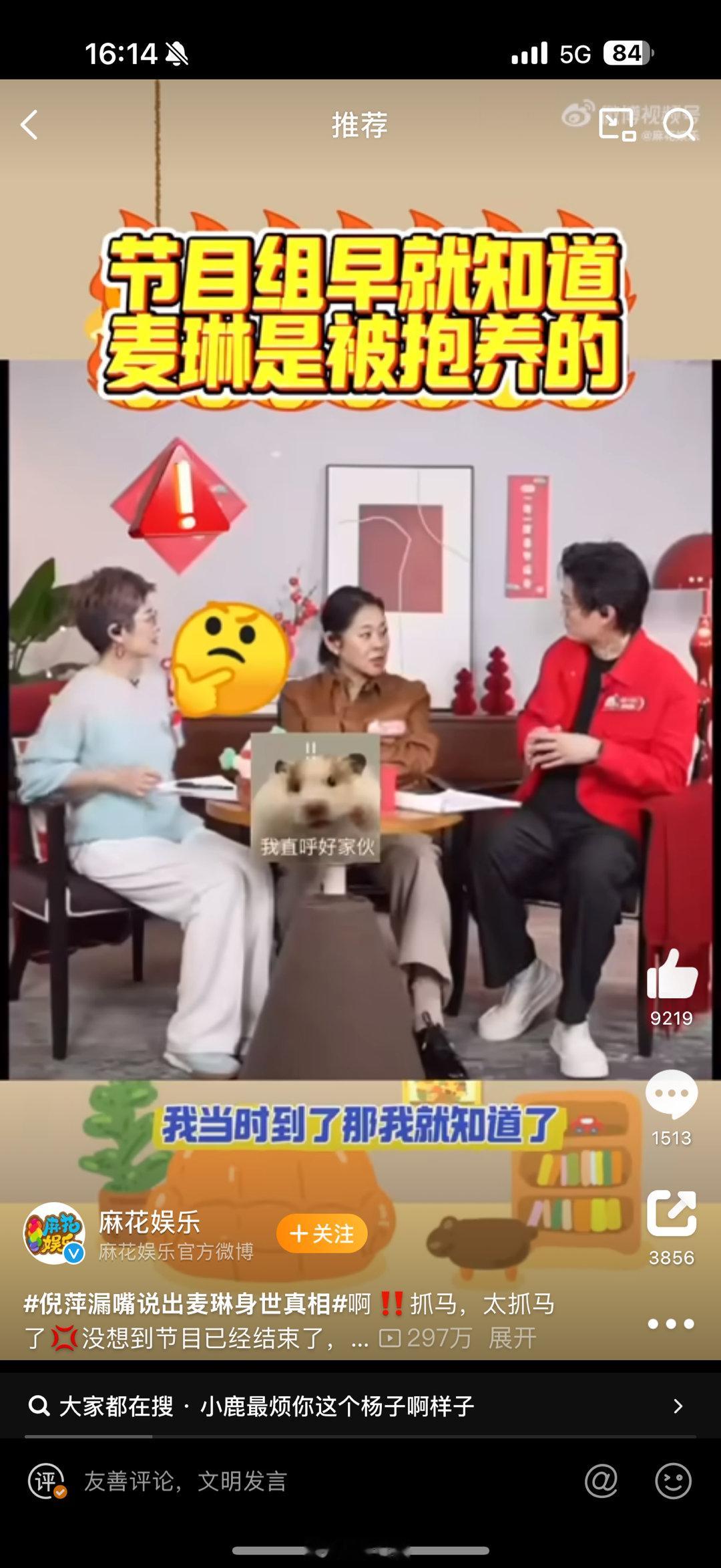 倪萍漏嘴说出麦琳身世真相 懂的人都懂的，所以说也就不多说了，不过是真的感受到了他