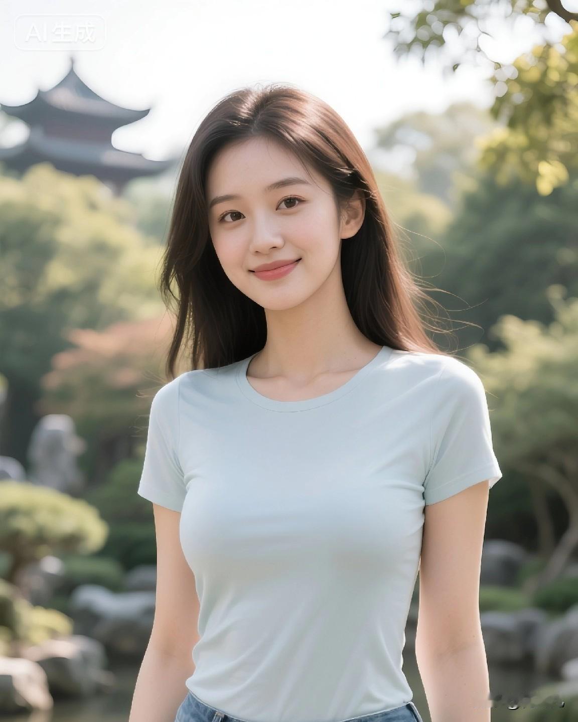 人间的温柔，她的一抹清甜笑意，
便治愈了世间所有琐碎与烦恼。