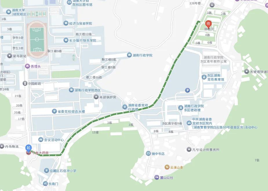 岳麓山北片区提质施工开启，河西白云路迎来五日临时交通管控
 
伴随着岳麓山北综合